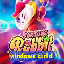 windows ctrl d