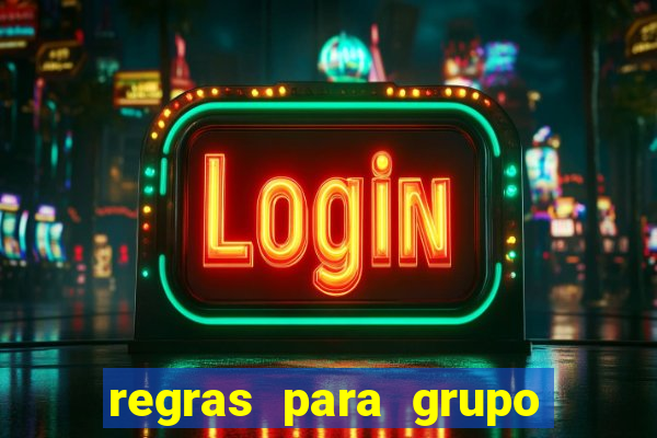 regras para grupo de futebol no whatsapp