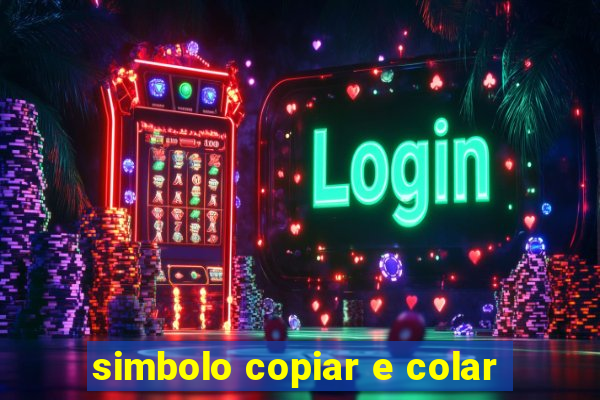 simbolo copiar e colar